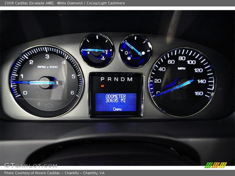 White Diamond / Cocoa/Light Cashmere 2008 Cadillac Escalade AWD