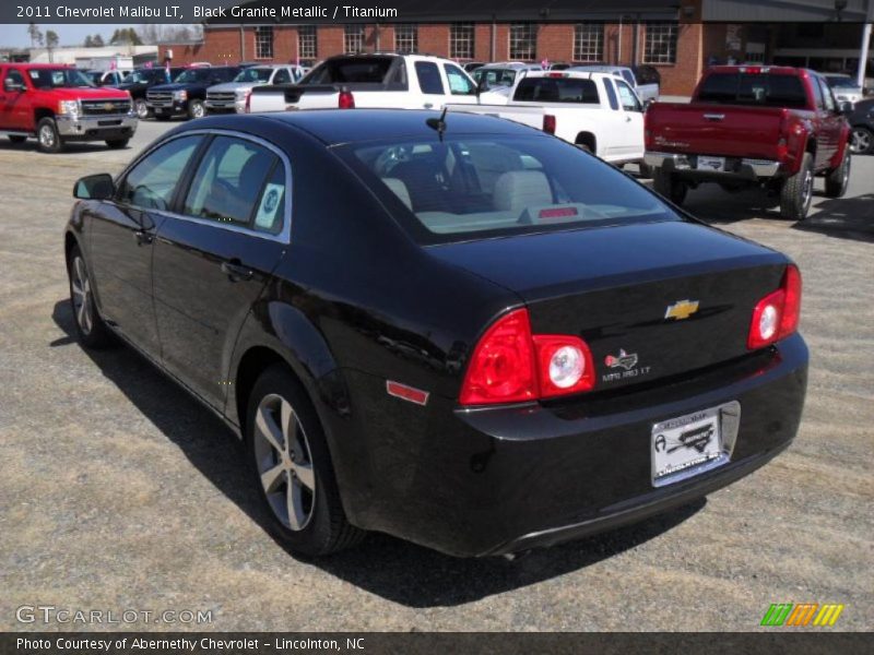 Black Granite Metallic / Titanium 2011 Chevrolet Malibu LT