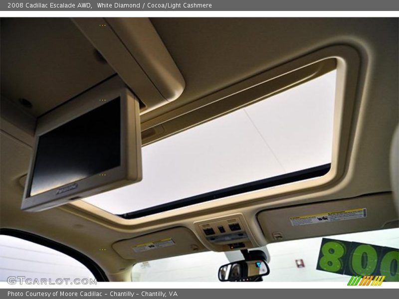 White Diamond / Cocoa/Light Cashmere 2008 Cadillac Escalade AWD