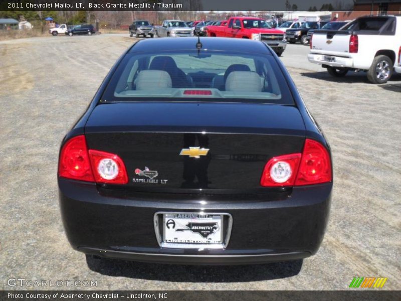 Black Granite Metallic / Titanium 2011 Chevrolet Malibu LT