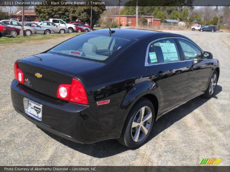 Black Granite Metallic / Titanium 2011 Chevrolet Malibu LT