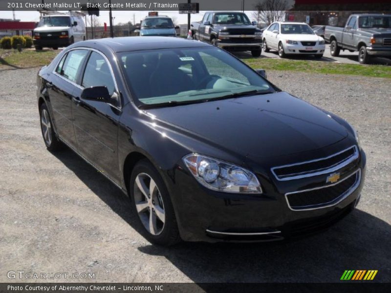 Black Granite Metallic / Titanium 2011 Chevrolet Malibu LT