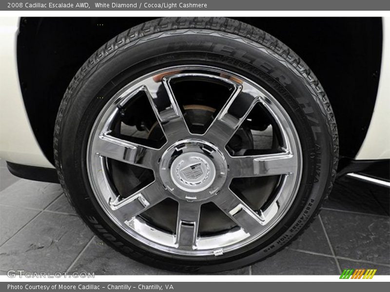 White Diamond / Cocoa/Light Cashmere 2008 Cadillac Escalade AWD