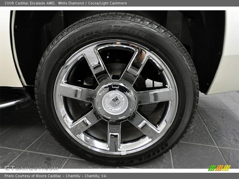 White Diamond / Cocoa/Light Cashmere 2008 Cadillac Escalade AWD