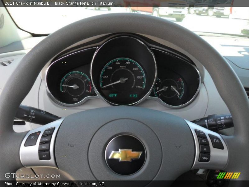 Black Granite Metallic / Titanium 2011 Chevrolet Malibu LT