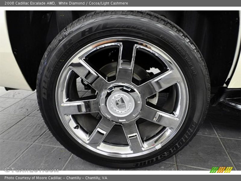 White Diamond / Cocoa/Light Cashmere 2008 Cadillac Escalade AWD