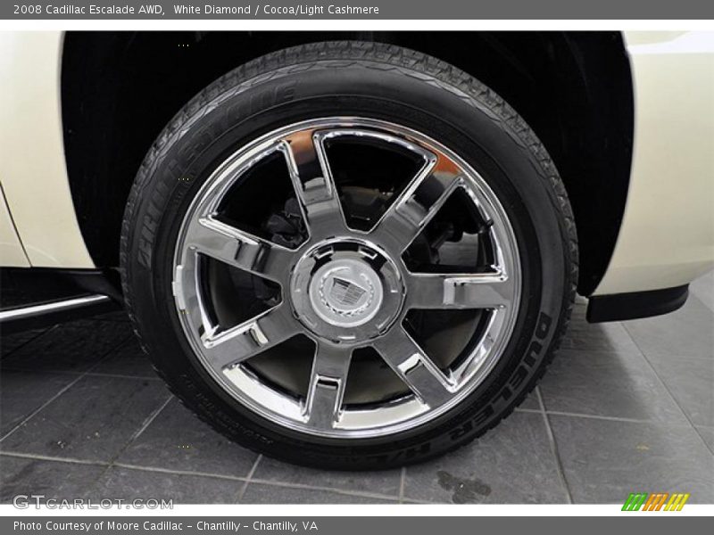 White Diamond / Cocoa/Light Cashmere 2008 Cadillac Escalade AWD