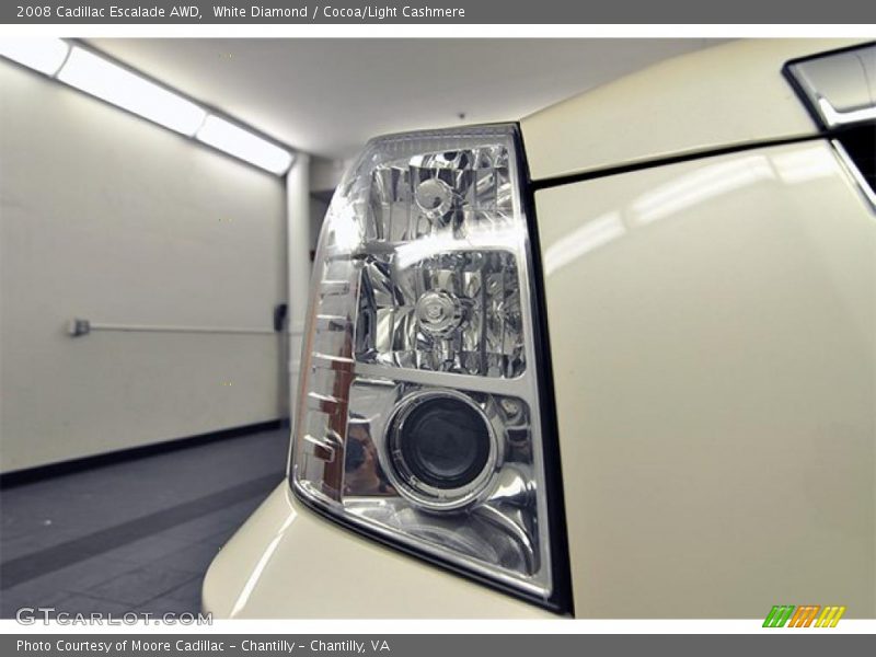 White Diamond / Cocoa/Light Cashmere 2008 Cadillac Escalade AWD