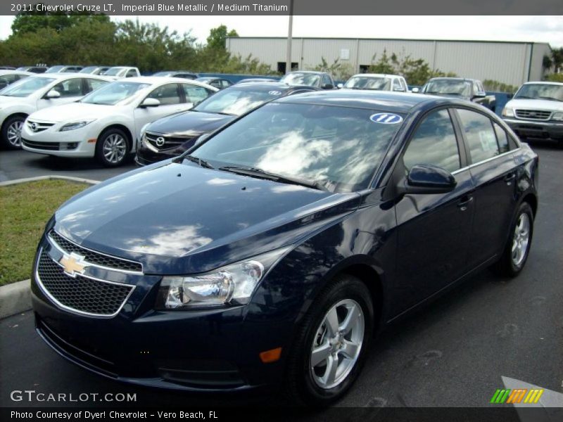 Imperial Blue Metallic / Medium Titanium 2011 Chevrolet Cruze LT