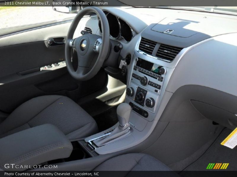 Black Granite Metallic / Titanium 2011 Chevrolet Malibu LT