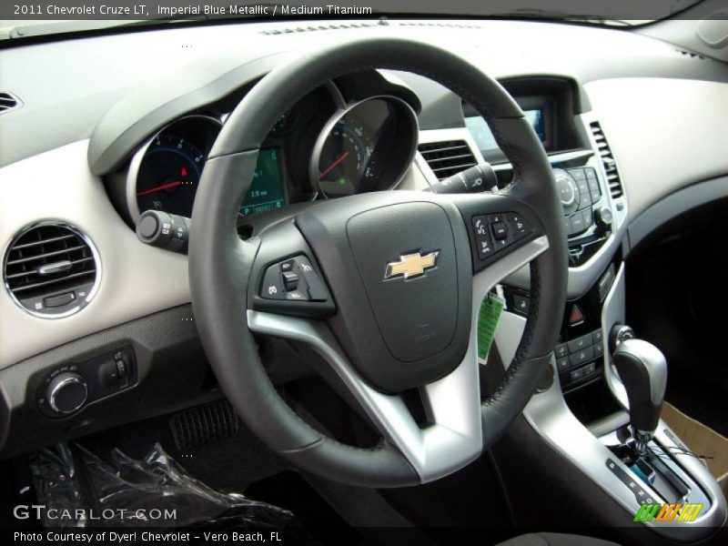 Imperial Blue Metallic / Medium Titanium 2011 Chevrolet Cruze LT