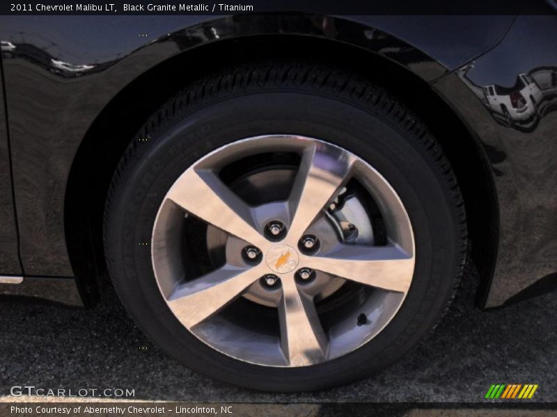 Black Granite Metallic / Titanium 2011 Chevrolet Malibu LT
