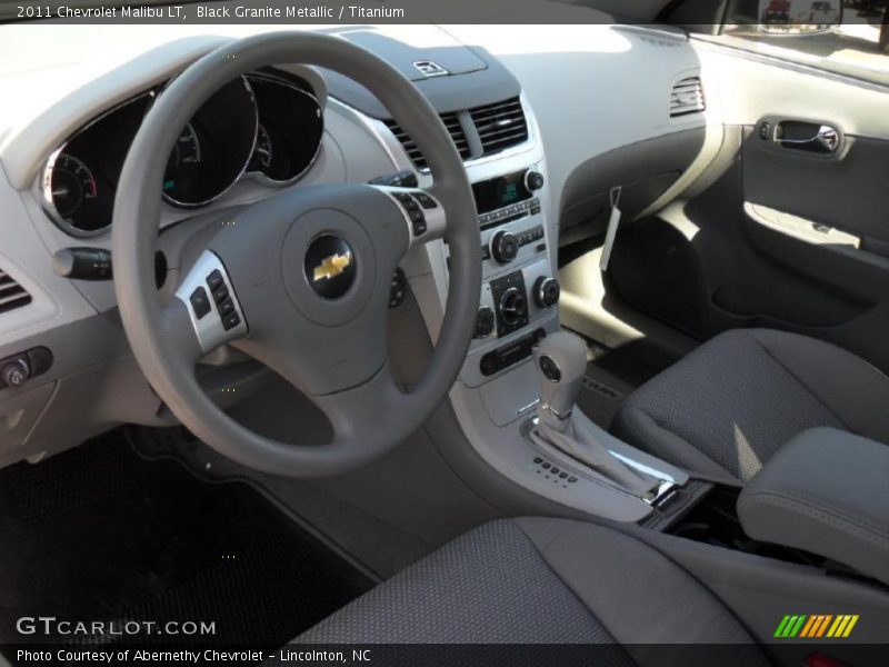 Black Granite Metallic / Titanium 2011 Chevrolet Malibu LT