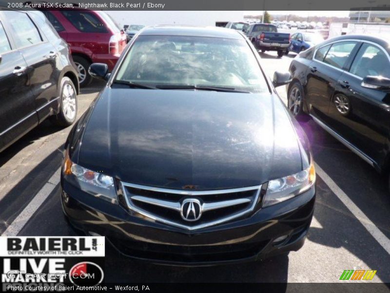 Nighthawk Black Pearl / Ebony 2008 Acura TSX Sedan