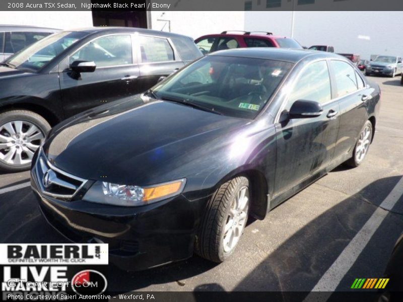 Nighthawk Black Pearl / Ebony 2008 Acura TSX Sedan