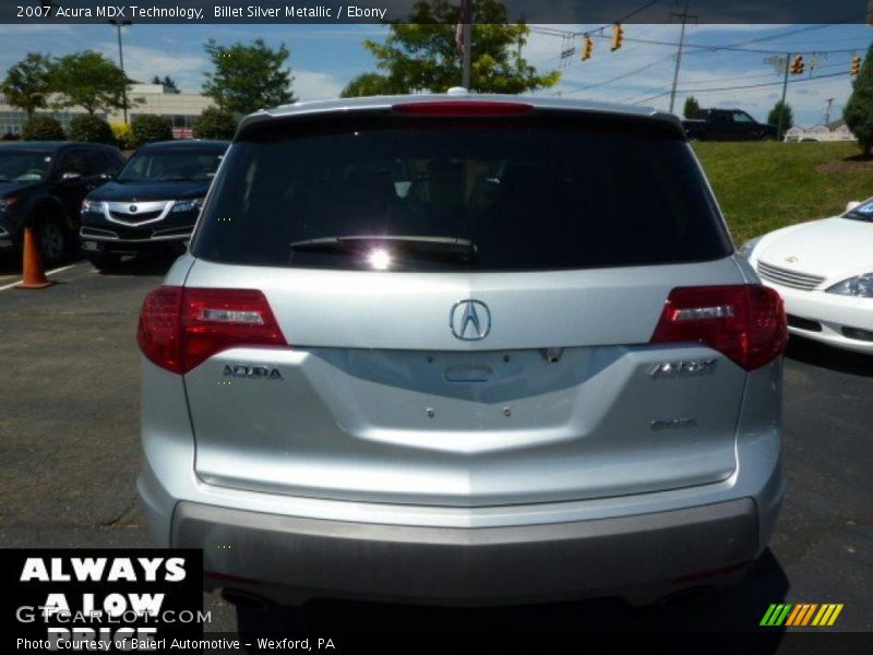 Billet Silver Metallic / Ebony 2007 Acura MDX Technology