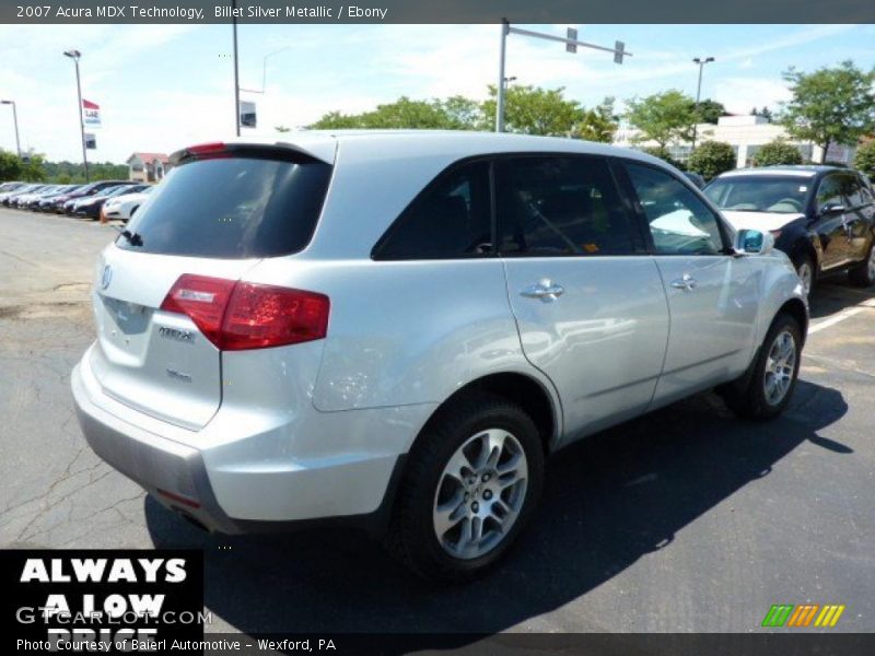Billet Silver Metallic / Ebony 2007 Acura MDX Technology