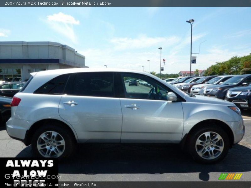 Billet Silver Metallic / Ebony 2007 Acura MDX Technology