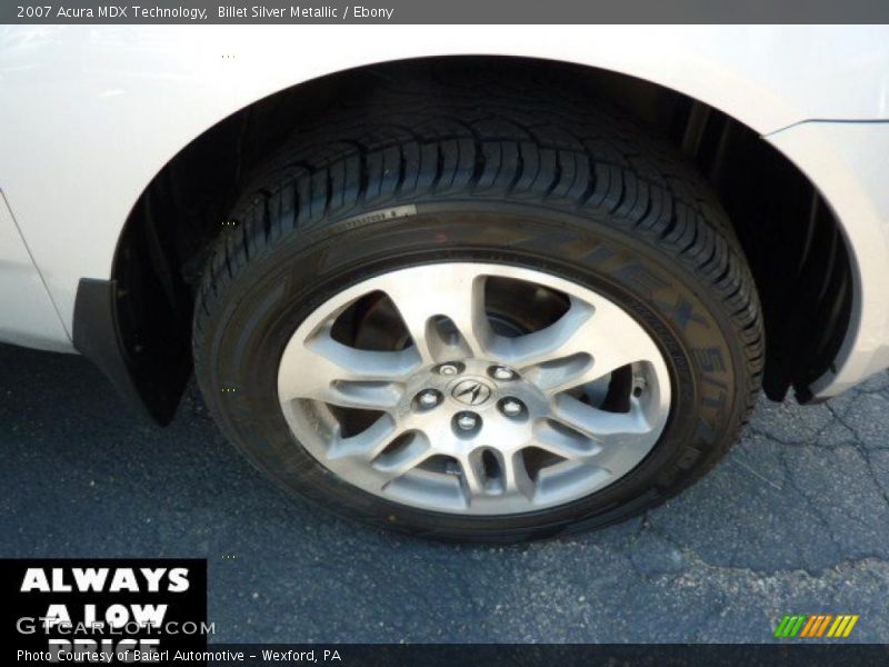 Billet Silver Metallic / Ebony 2007 Acura MDX Technology