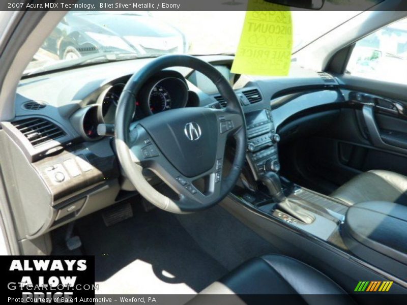 Billet Silver Metallic / Ebony 2007 Acura MDX Technology