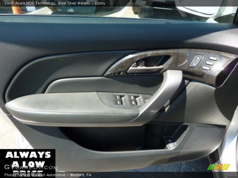 Billet Silver Metallic / Ebony 2007 Acura MDX Technology