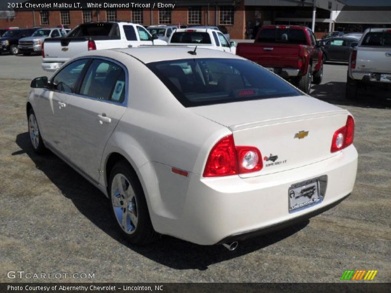 White Diamond Tricoat / Ebony 2011 Chevrolet Malibu LT