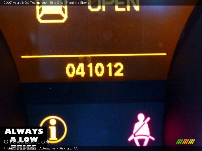 Billet Silver Metallic / Ebony 2007 Acura MDX Technology