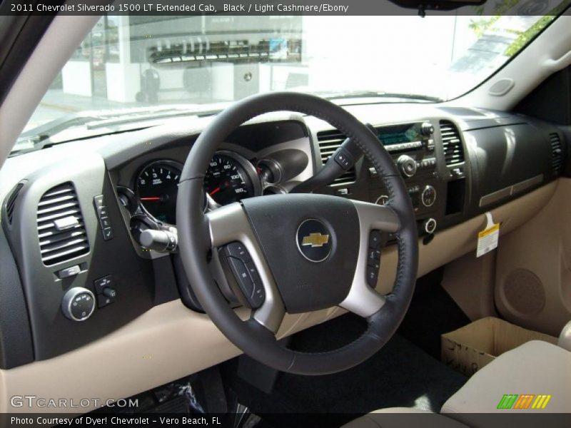 Black / Light Cashmere/Ebony 2011 Chevrolet Silverado 1500 LT Extended Cab