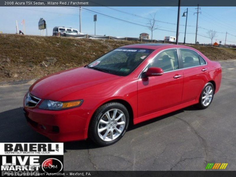 Milano Red / Parchment 2008 Acura TSX Sedan