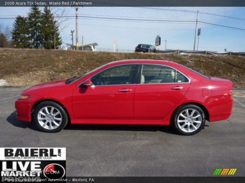 Milano Red / Parchment 2008 Acura TSX Sedan