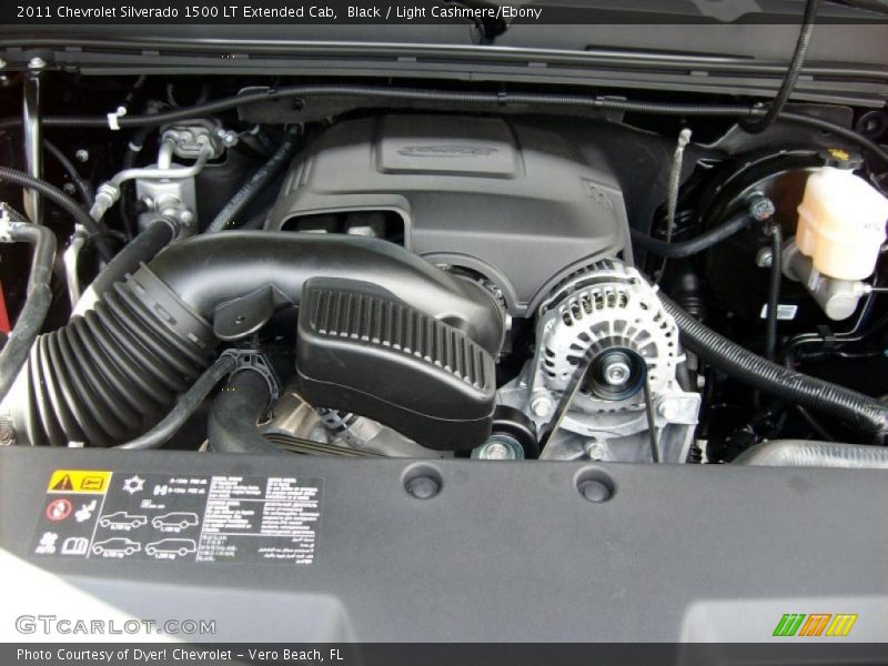 Black / Light Cashmere/Ebony 2011 Chevrolet Silverado 1500 LT Extended Cab
