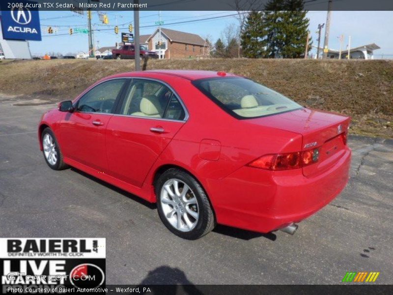 Milano Red / Parchment 2008 Acura TSX Sedan