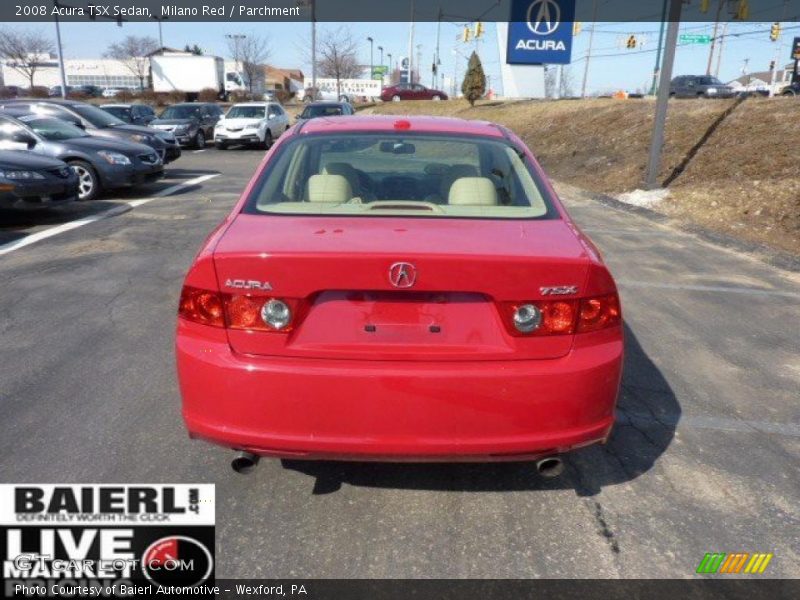 Milano Red / Parchment 2008 Acura TSX Sedan