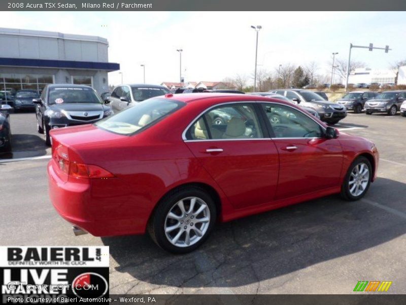 Milano Red / Parchment 2008 Acura TSX Sedan