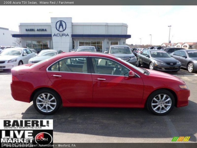 Milano Red / Parchment 2008 Acura TSX Sedan