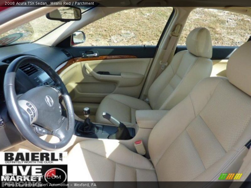 Milano Red / Parchment 2008 Acura TSX Sedan