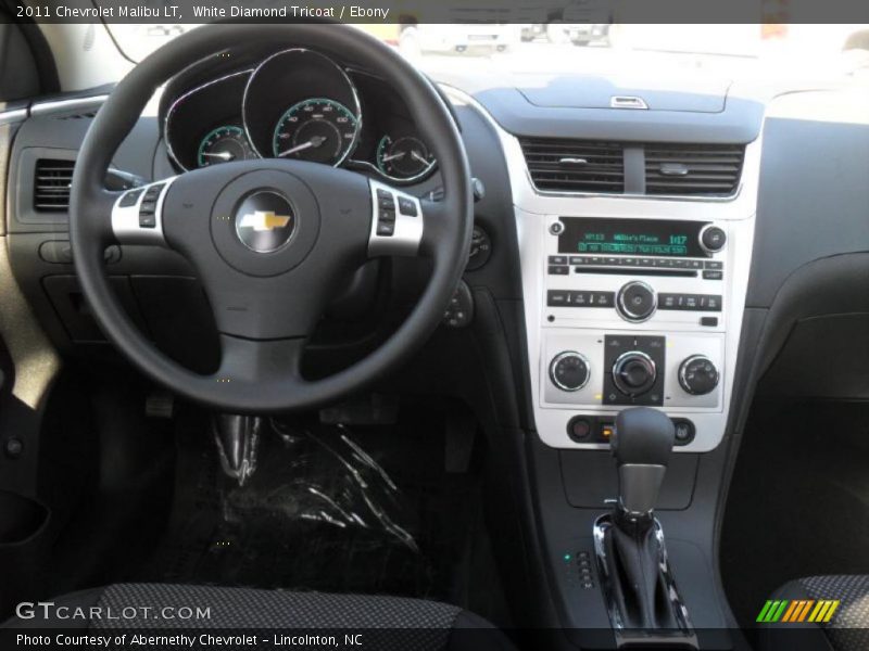 White Diamond Tricoat / Ebony 2011 Chevrolet Malibu LT
