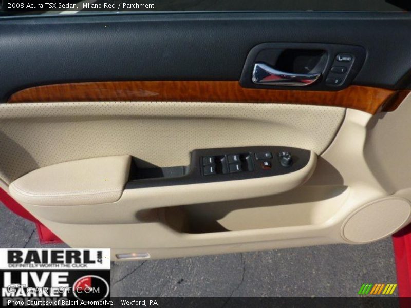 Milano Red / Parchment 2008 Acura TSX Sedan