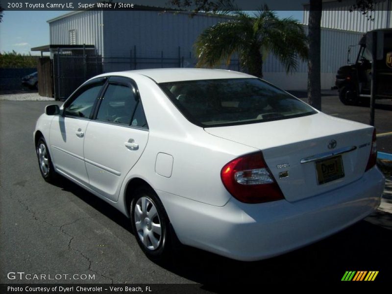 Super White / Stone 2003 Toyota Camry LE