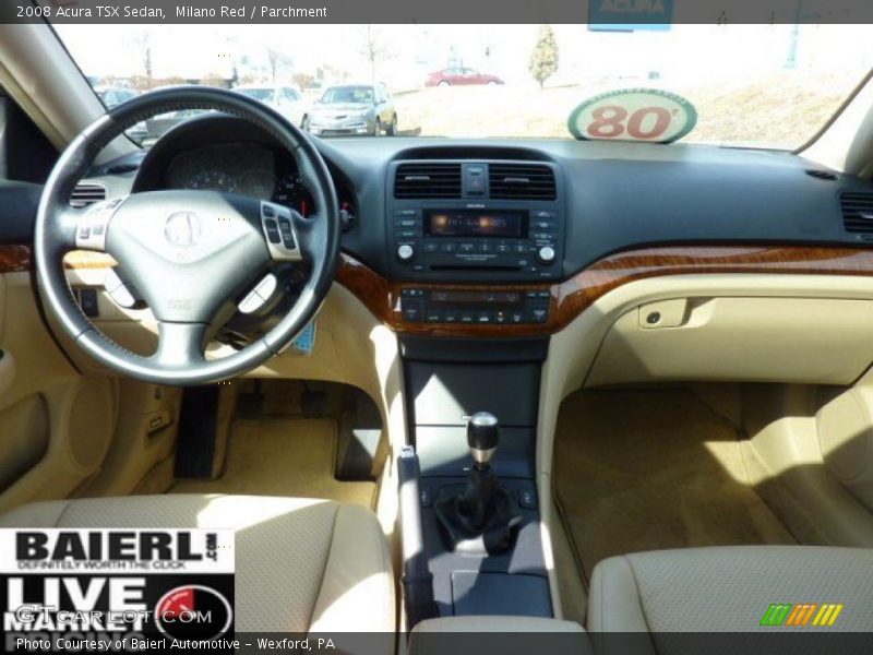 Milano Red / Parchment 2008 Acura TSX Sedan