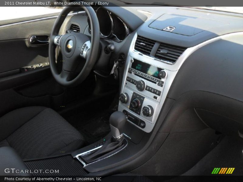 White Diamond Tricoat / Ebony 2011 Chevrolet Malibu LT