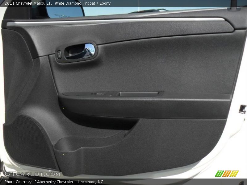 White Diamond Tricoat / Ebony 2011 Chevrolet Malibu LT