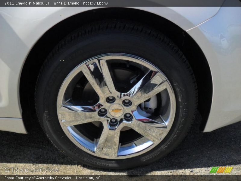 White Diamond Tricoat / Ebony 2011 Chevrolet Malibu LT