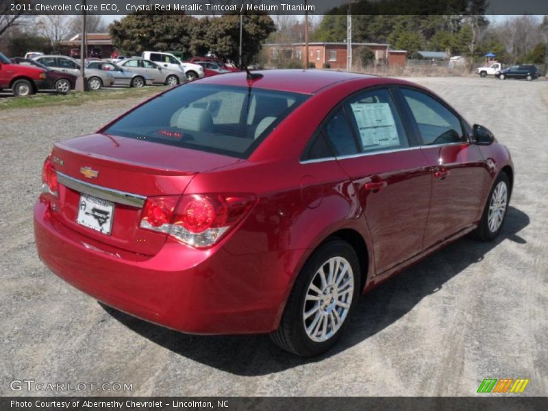 Crystal Red Metallic Tintcoat / Medium Titanium 2011 Chevrolet Cruze ECO