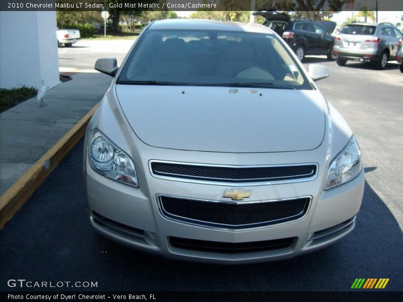Gold Mist Metallic / Cocoa/Cashmere 2010 Chevrolet Malibu LT Sedan