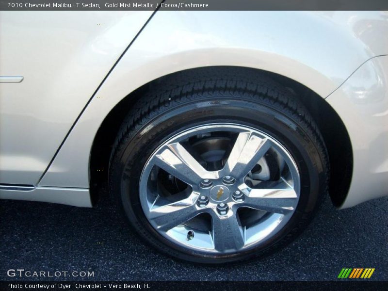 Gold Mist Metallic / Cocoa/Cashmere 2010 Chevrolet Malibu LT Sedan