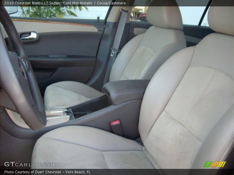Gold Mist Metallic / Cocoa/Cashmere 2010 Chevrolet Malibu LT Sedan