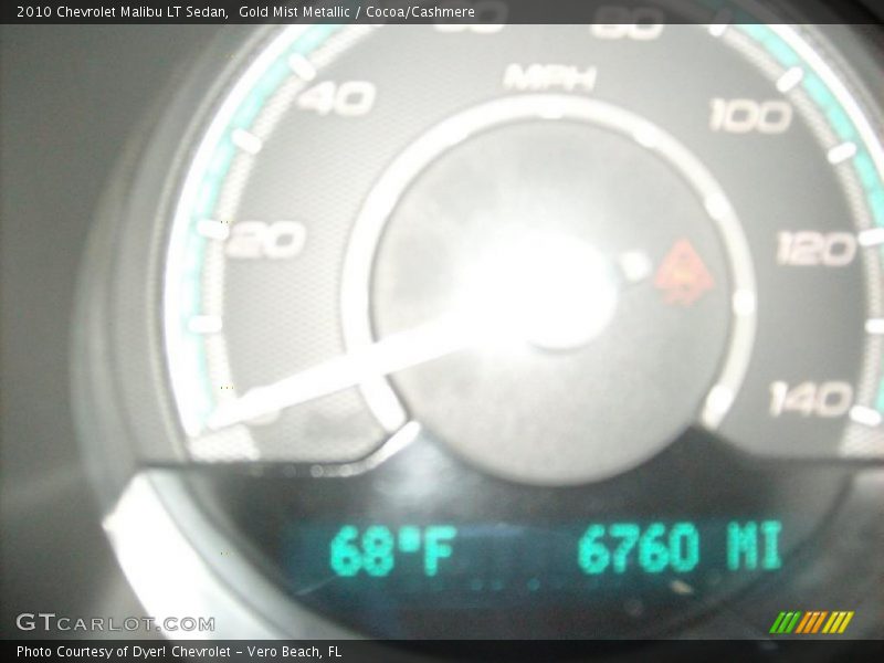 Gold Mist Metallic / Cocoa/Cashmere 2010 Chevrolet Malibu LT Sedan