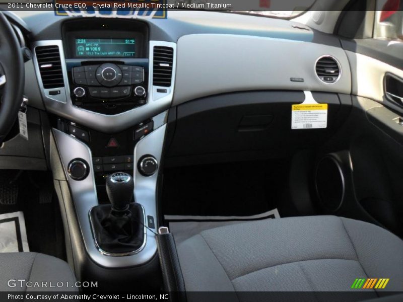 Crystal Red Metallic Tintcoat / Medium Titanium 2011 Chevrolet Cruze ECO