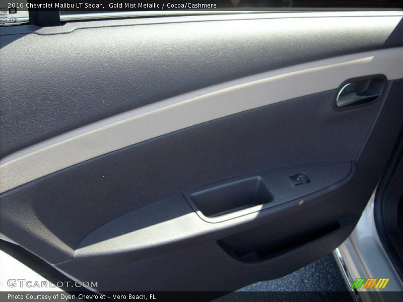 Gold Mist Metallic / Cocoa/Cashmere 2010 Chevrolet Malibu LT Sedan